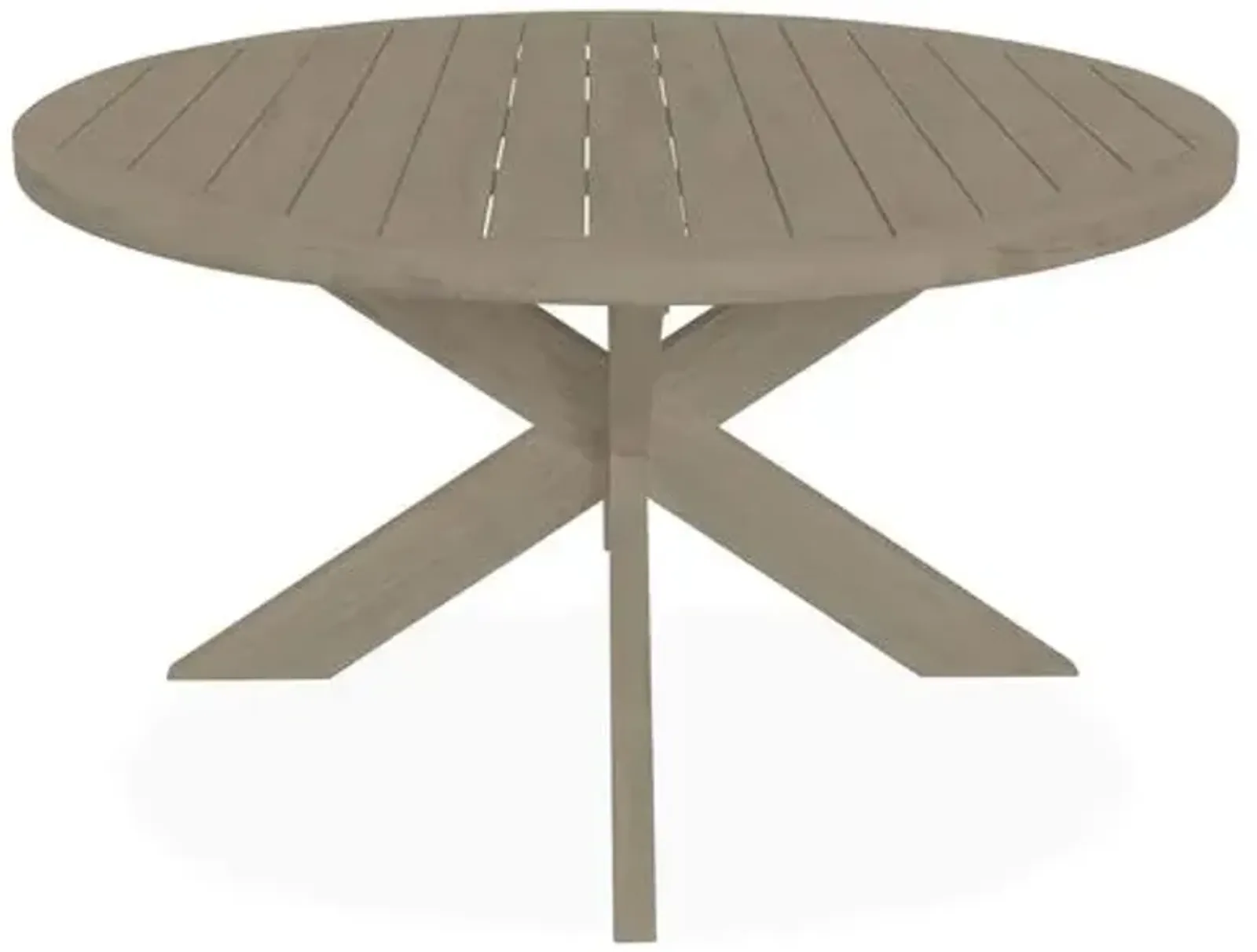 Round 56" Outdoor Dining Table - Tan