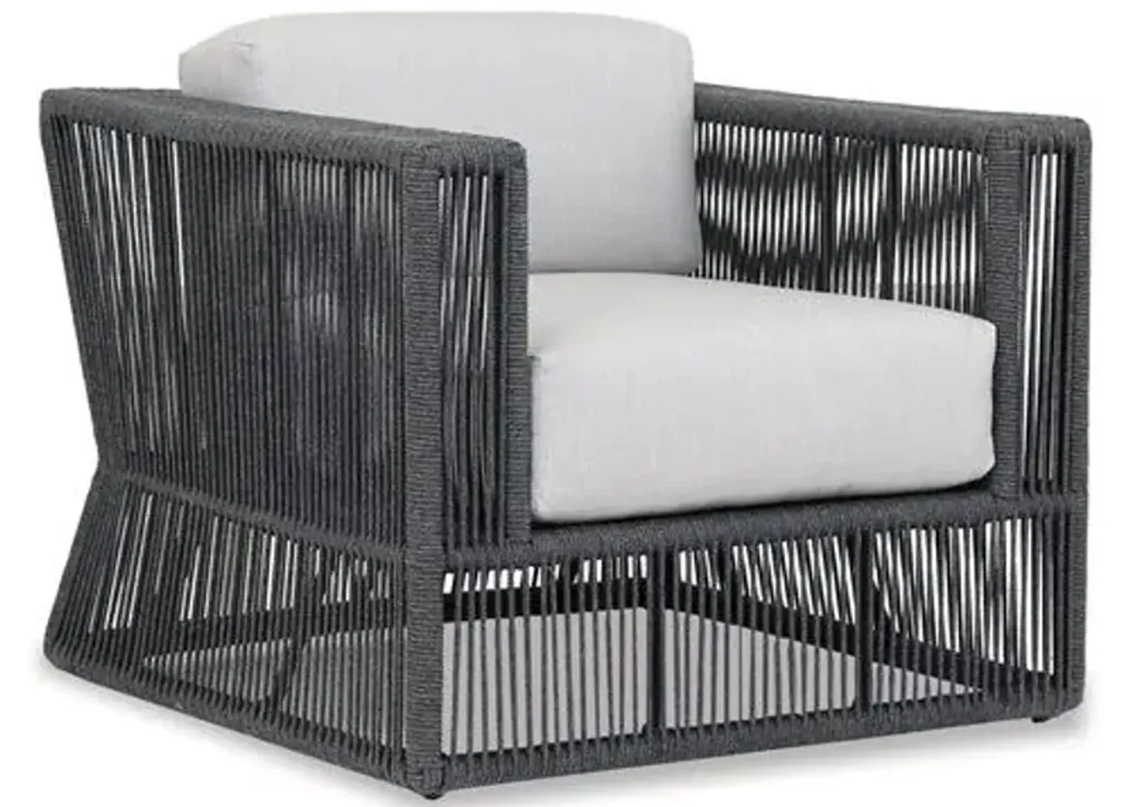 Amira Outdoor Club Chair - Dark Gray