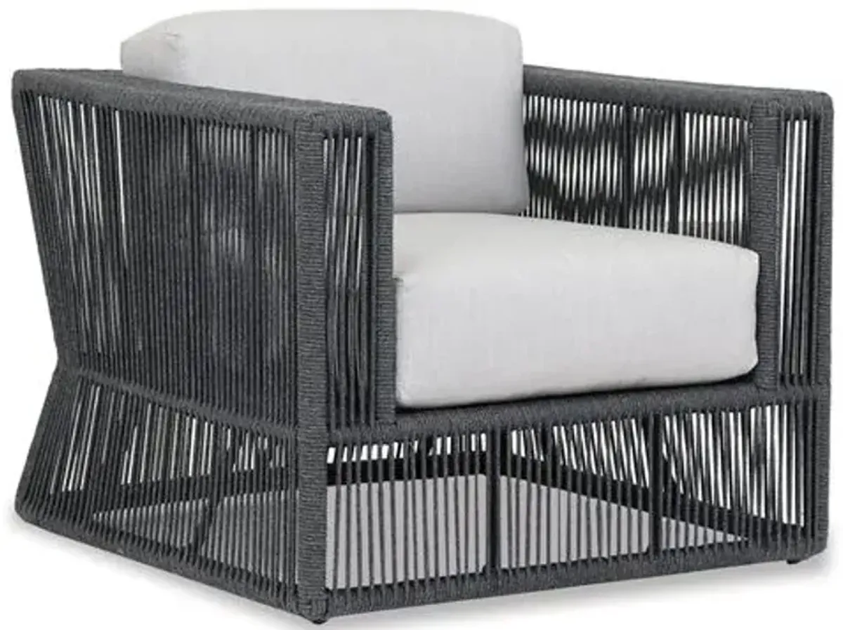 Amira Outdoor Club Chair - Dark Gray