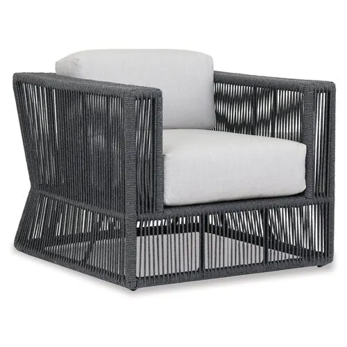 Amira Outdoor Club Chair - Dark Gray