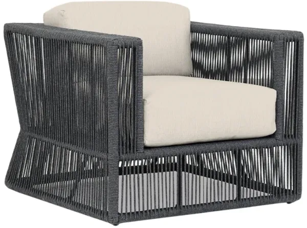 Amira Outdoor Aluminum/Rope Club Chair