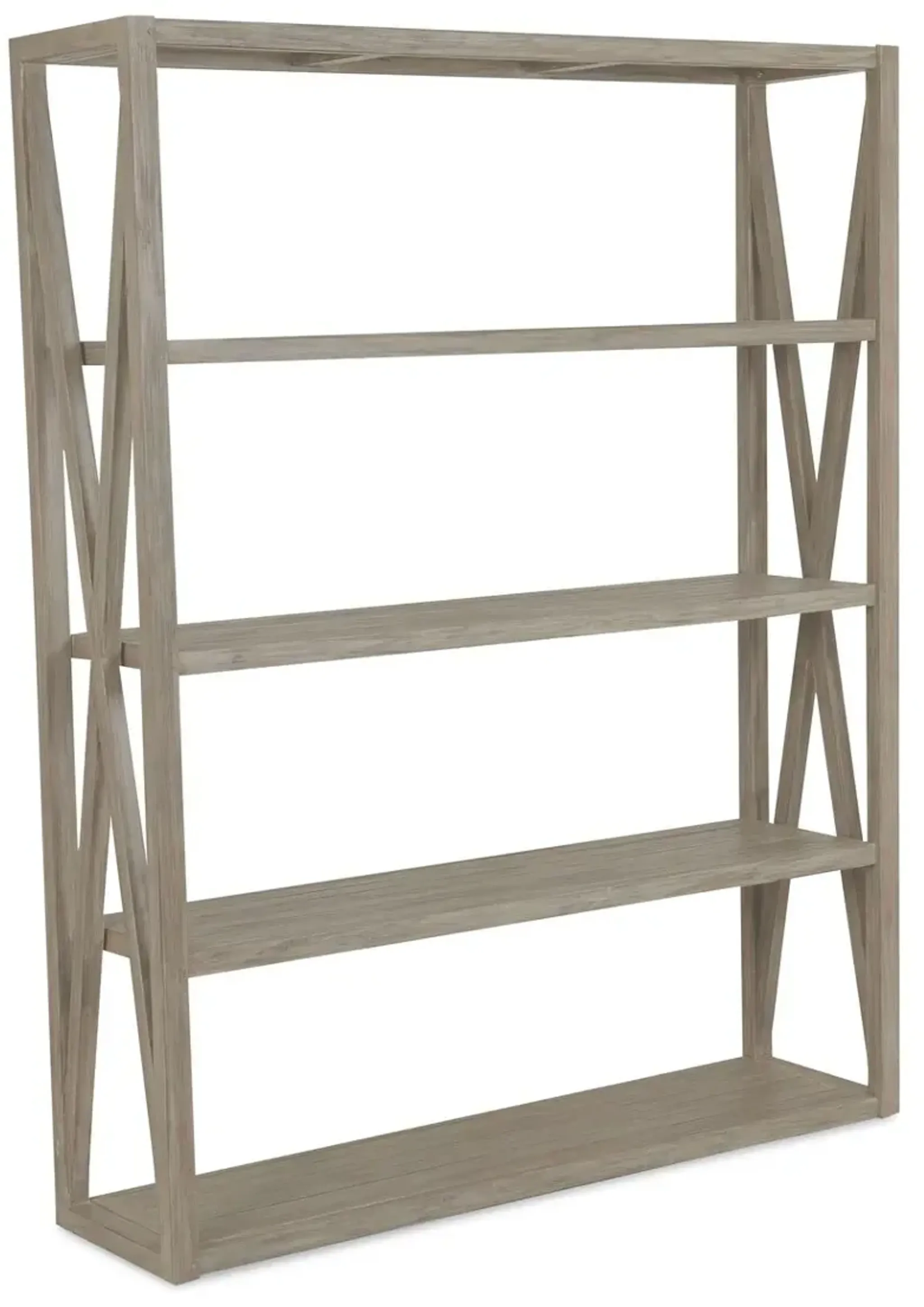 Coastal Teak Bookcase, Tan | Furniture.com