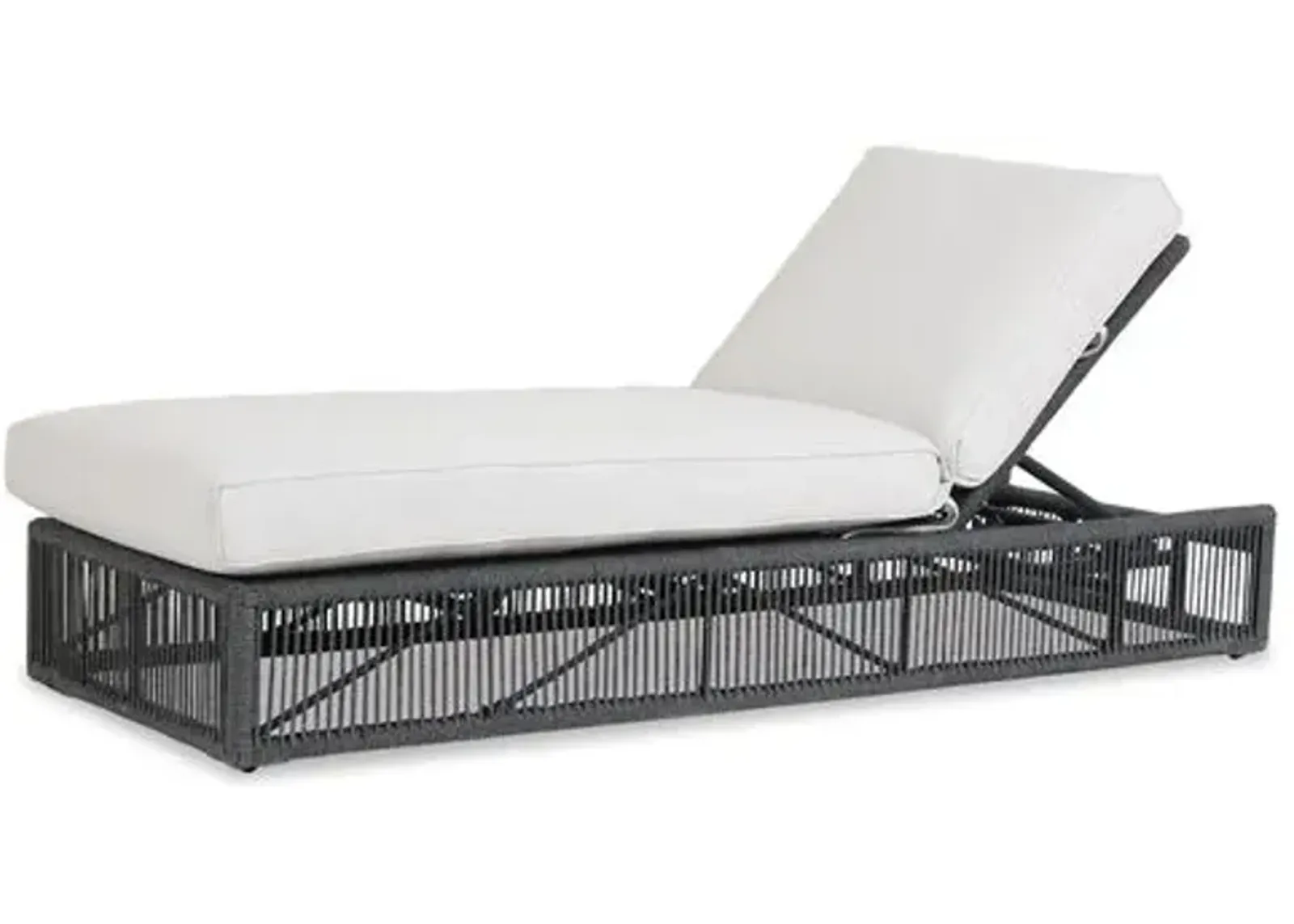 Amira Outdoor Adjustable Chaise - Dark Gray - Comfortable, Sturdy, Stylish