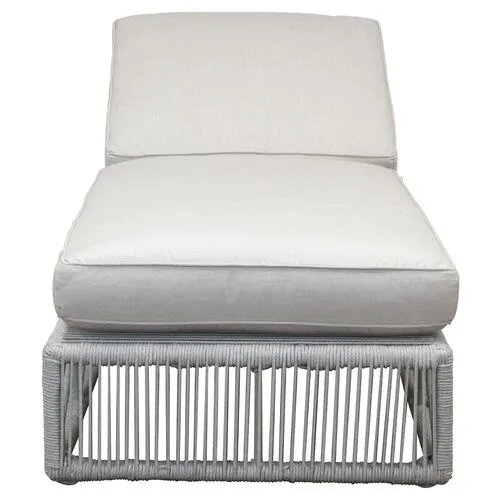 Amira Outdoor Adjustable Chaise - Light Gray - Comfortable, Sturdy, Stylish