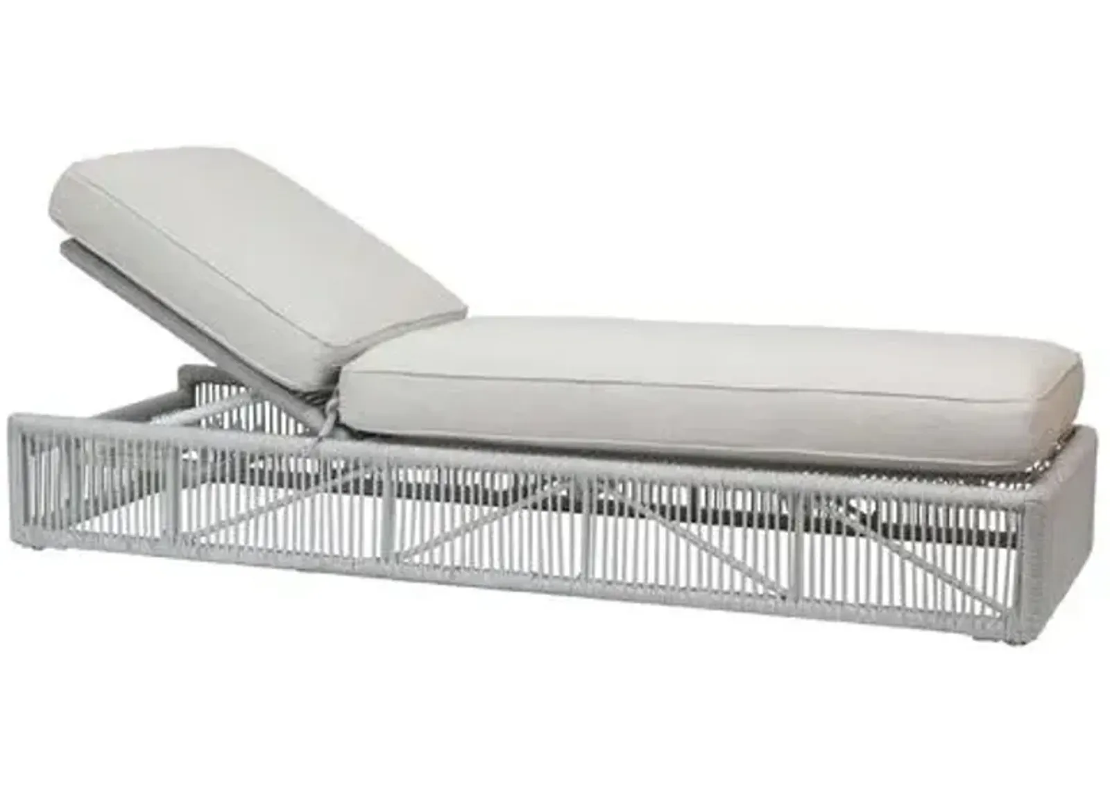 Amira Outdoor Adjustable Chaise - Light Gray - Comfortable, Sturdy, Stylish