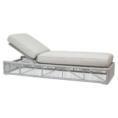 Amira Outdoor Adjustable Chaise - Light Gray - Comfortable, Sturdy, Stylish