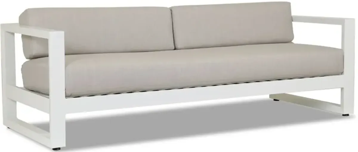 Harlyn Outdoor Aluminum 2-Seat Sofa