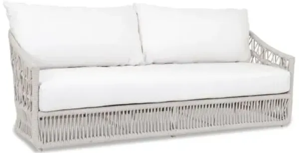 Farah Outdoor Aluminum/Rope 2-Seat Rope Sofa