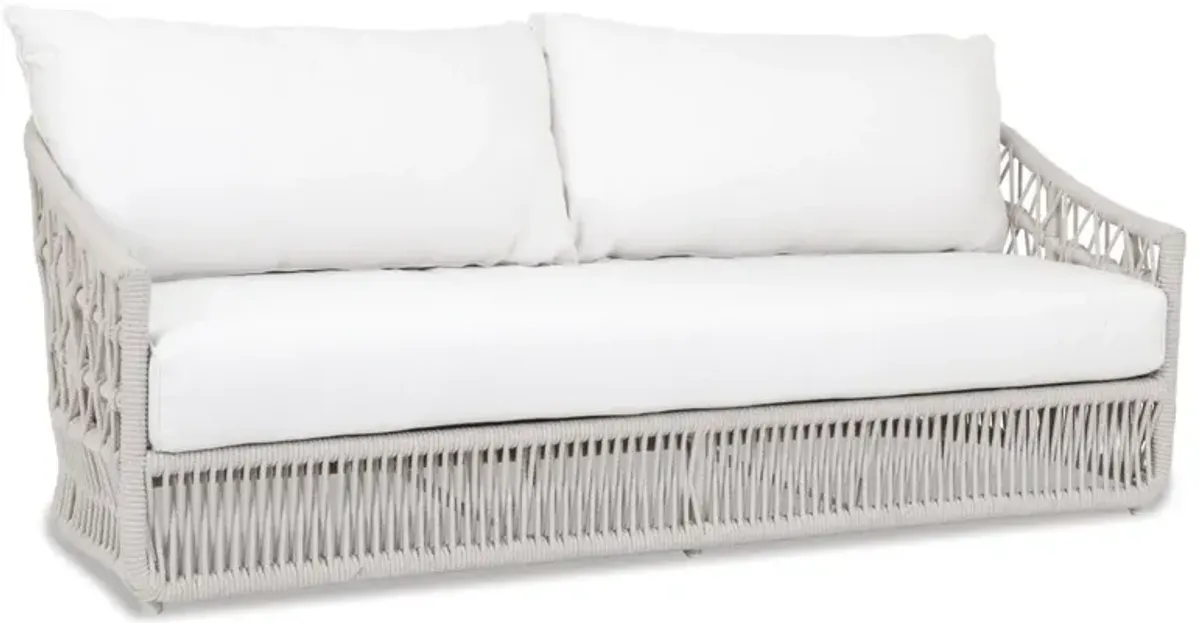 Farah Outdoor Aluminum/Rope 2-Seat Rope Sofa