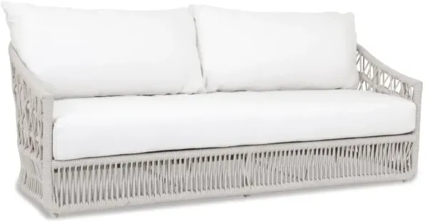 Farah Outdoor Aluminum/Rope 2-Seat Rope Sofa