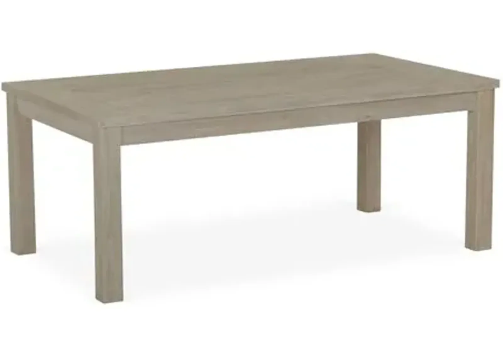 Coastal Teak Outdoor Coffee Table - Tan - Brown