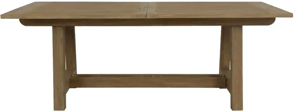 Coastal Teak Extension Dining Table, Tan