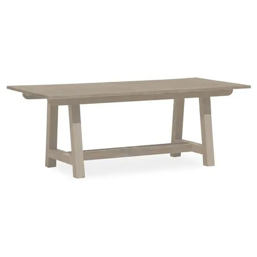 Coastal Teak Extension Outdoor Dining Table - Tan