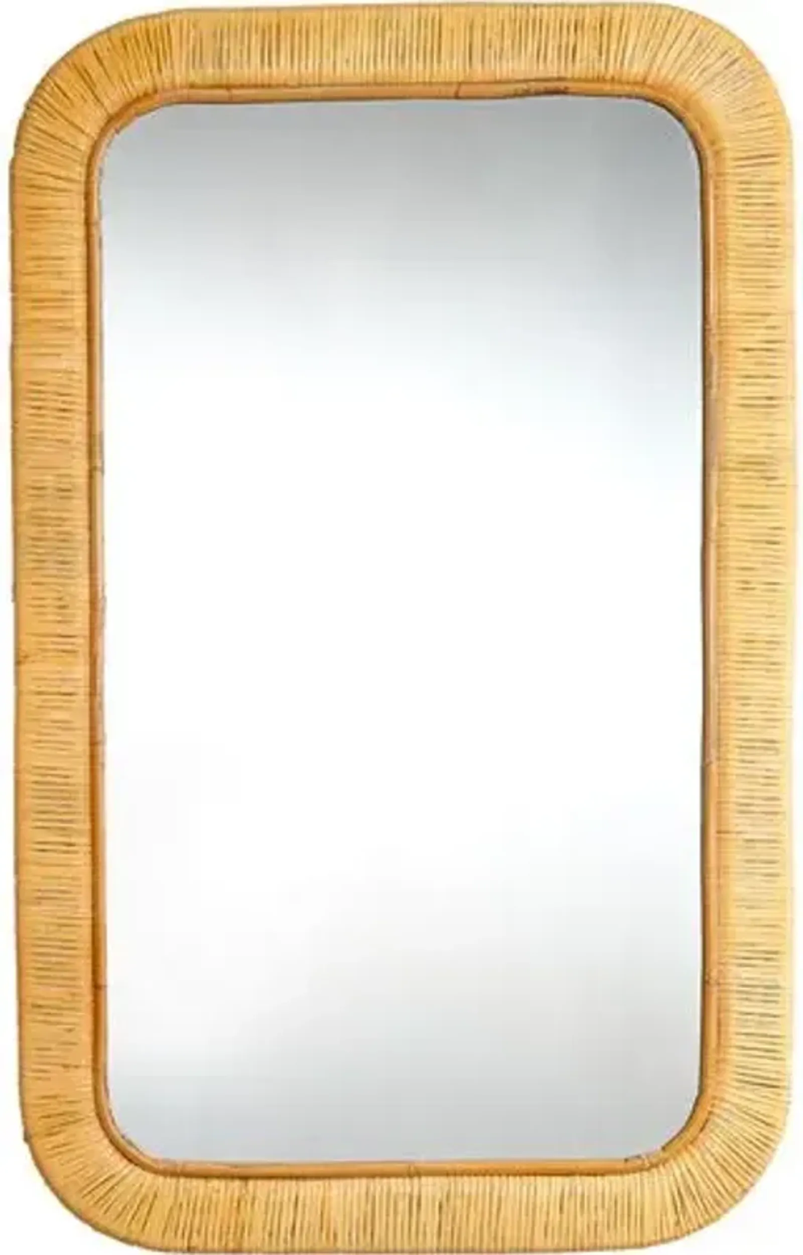 Alain Rattan Wall Mirror - Natural