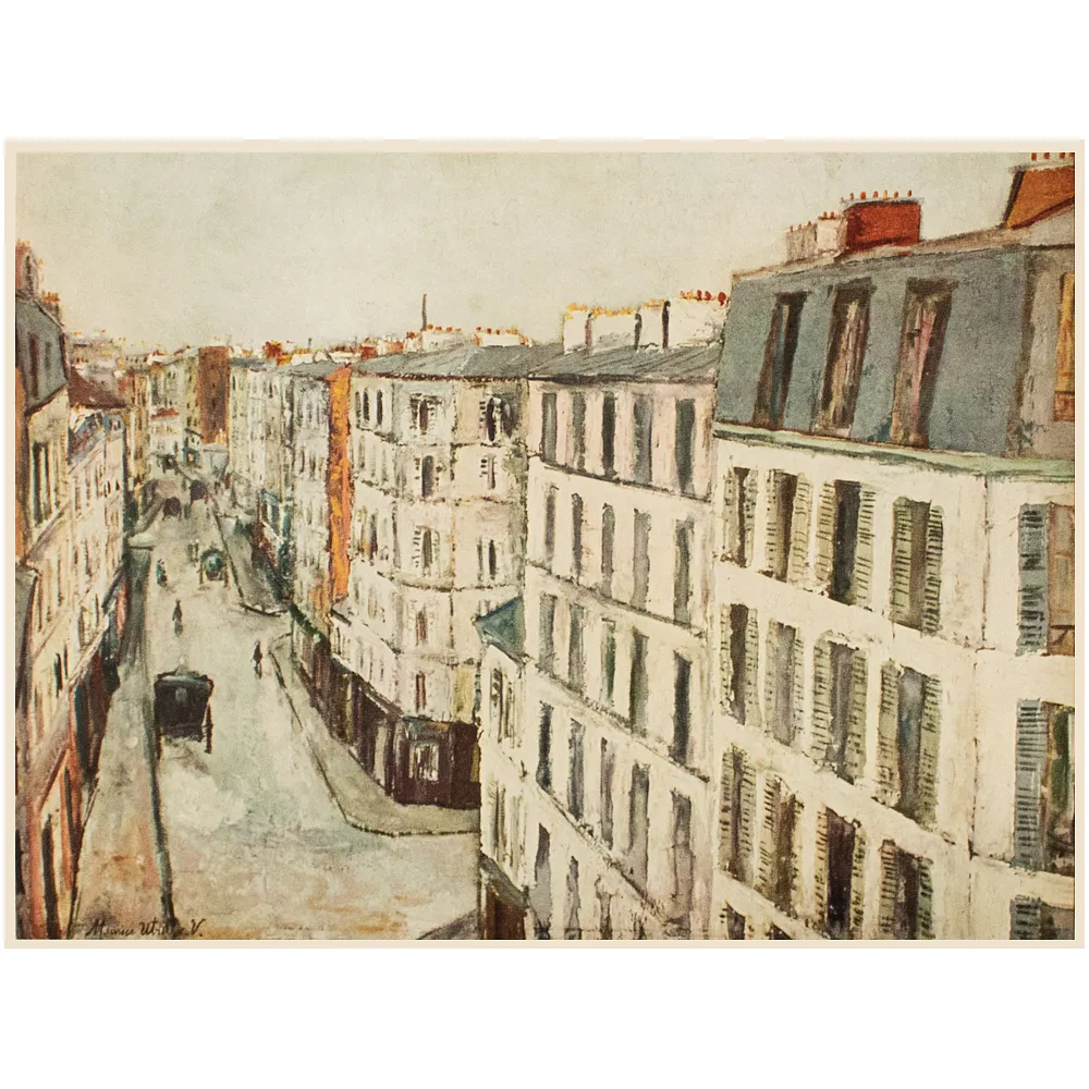 Utrillo Rue de la Jonqui re - 1954 - Gray