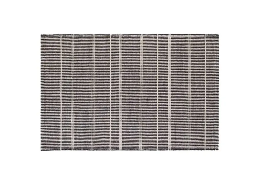 Dash & Albert - Samson Indoor/Outdoor Rug - Black - Black