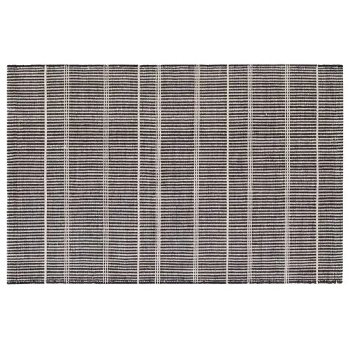 Dash & Albert - Samson Indoor/Outdoor Rug - Black - Black