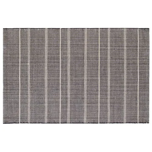 Dash & Albert - Samson Indoor/Outdoor Rug - Black - Black