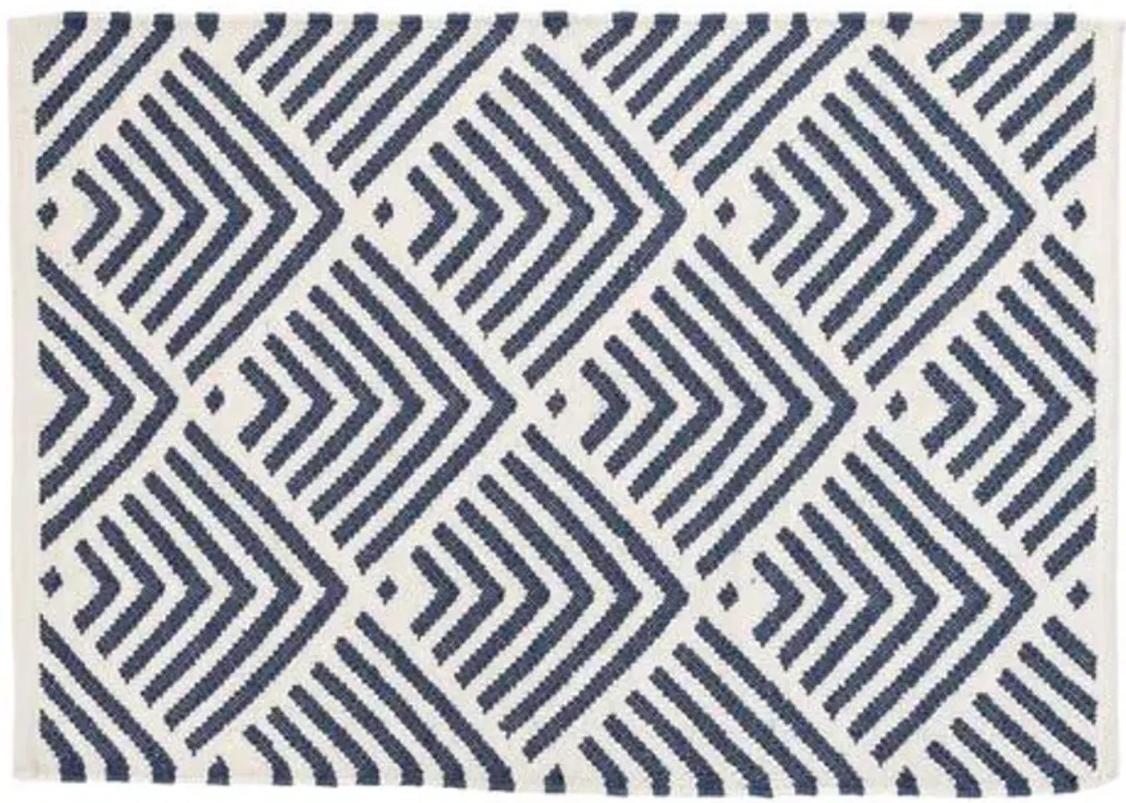 Dash & Albert - Cleo Indoor/Outdoor Rug - Blue - Blue