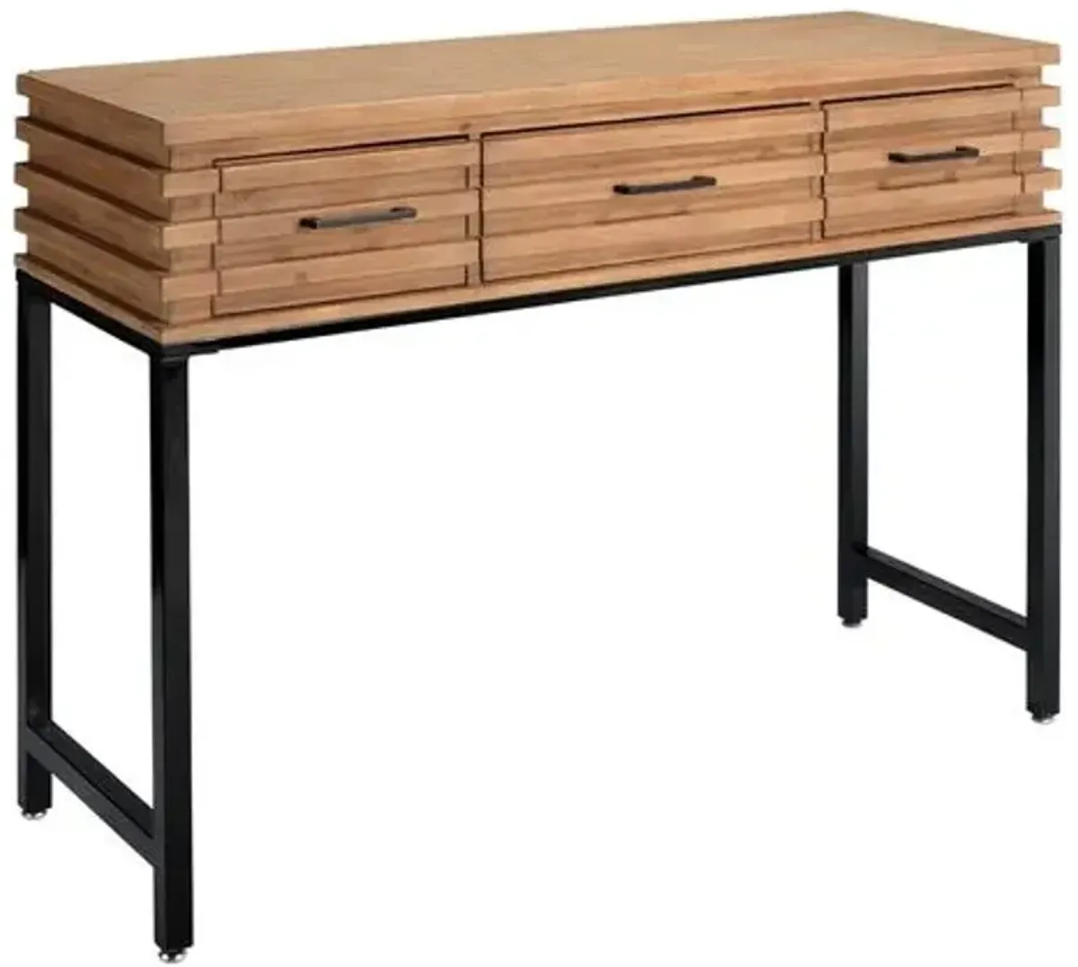 Jason 3-Drawer Console - Natural - Handcrafted - Brown