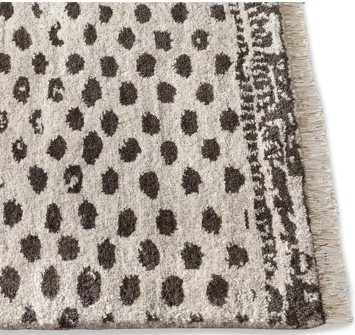 Hugo Hand-Knotted Rug - DASH & ALBERT - Gray - Gray