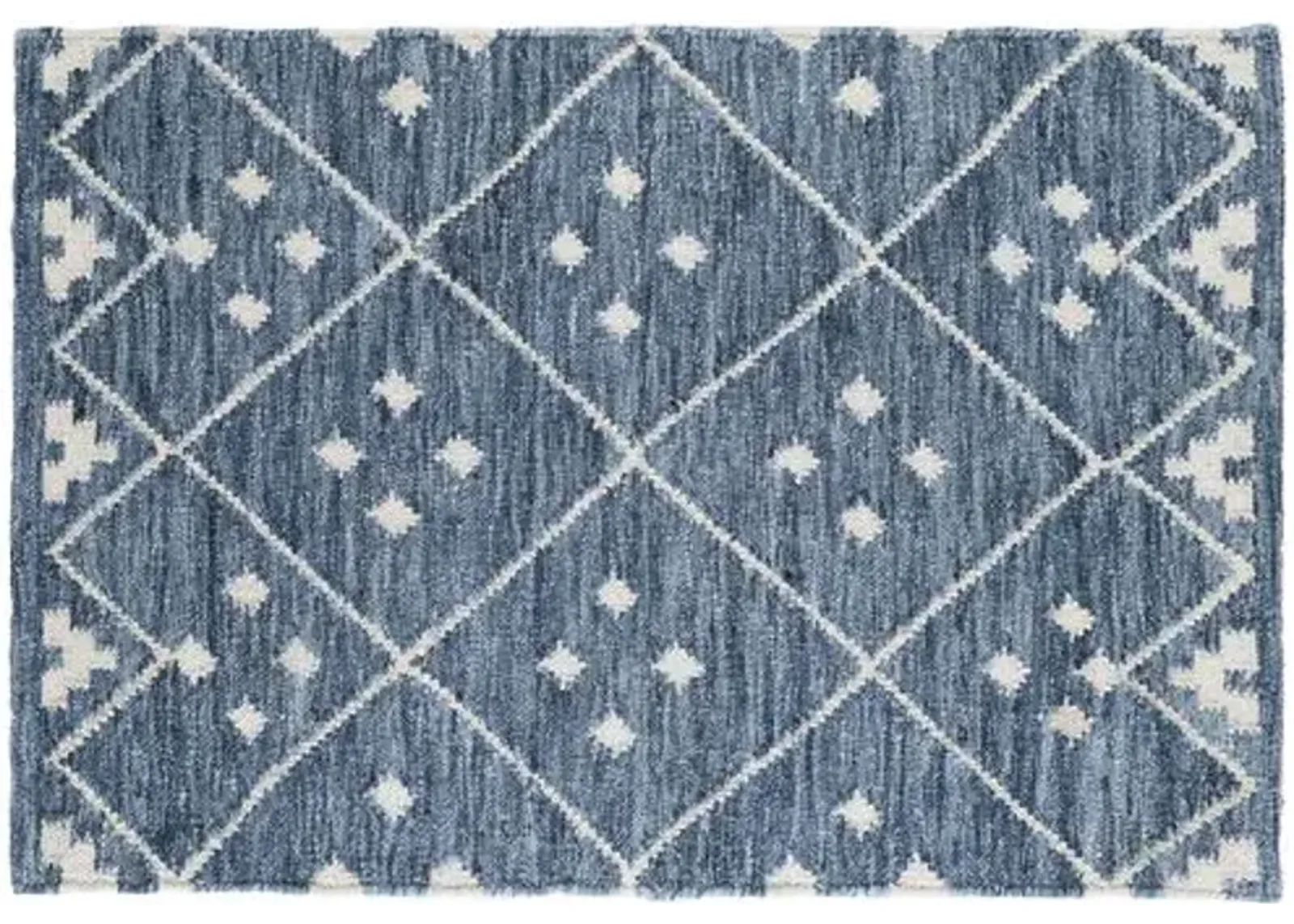 Kota Flat-Weave Rug - DASH & ALBERT - Blue - Blue