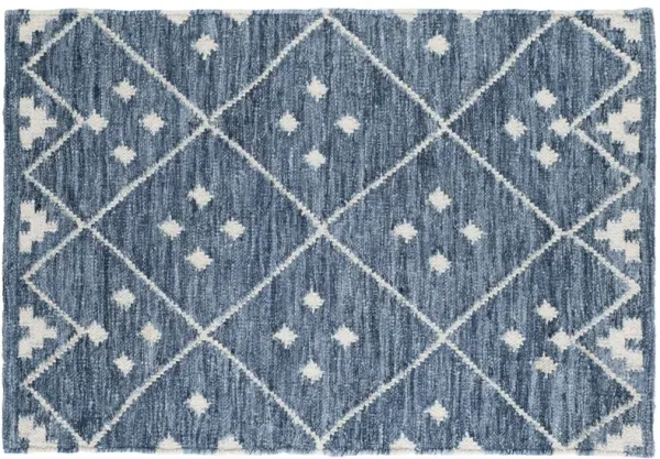 Kota Flat-Weave Rug - DASH & ALBERT - Blue - Blue