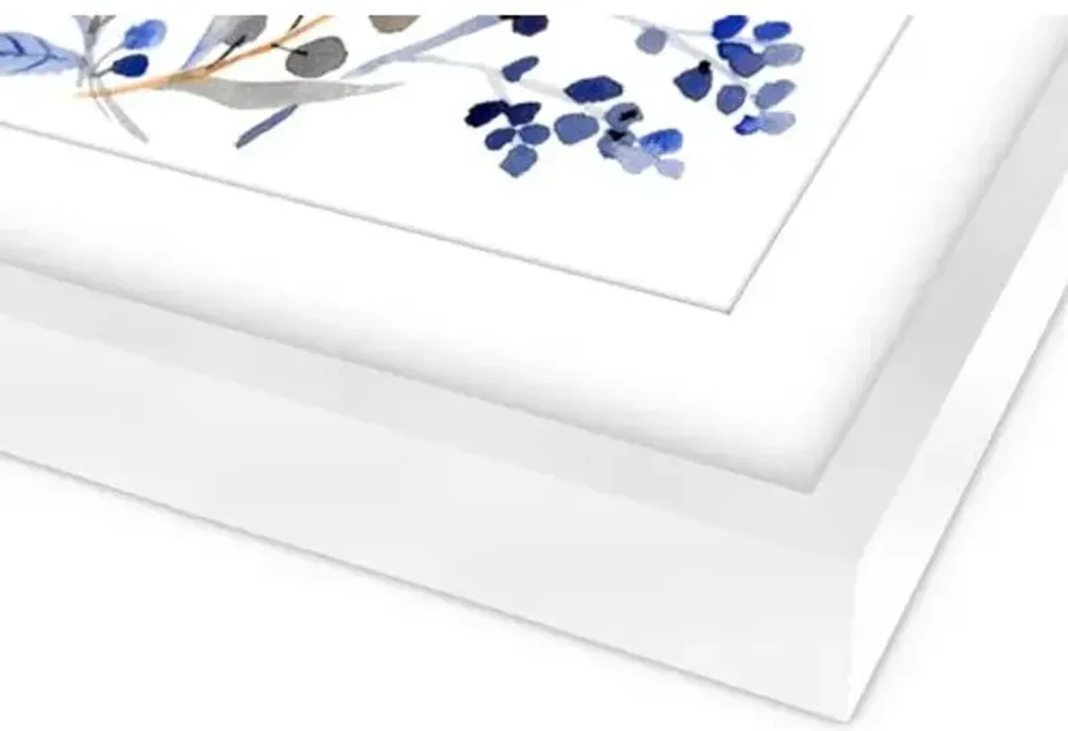 Vikki Chu - Watercolor Blue Flowers Painting