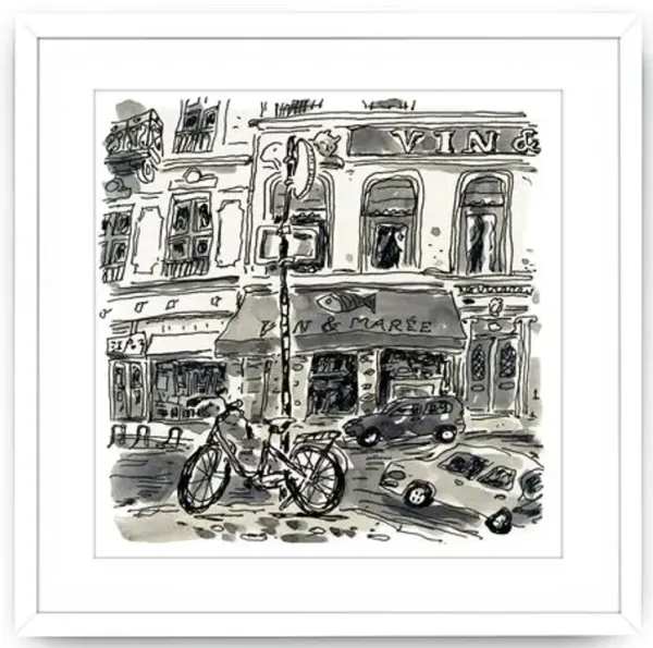 Vikki Chu - Paris I Painting - Blue