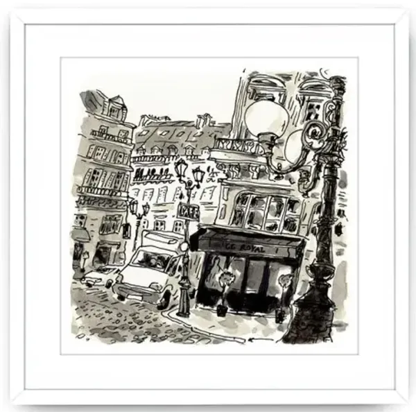 Vikki Chu - Paris III Painting - Blue