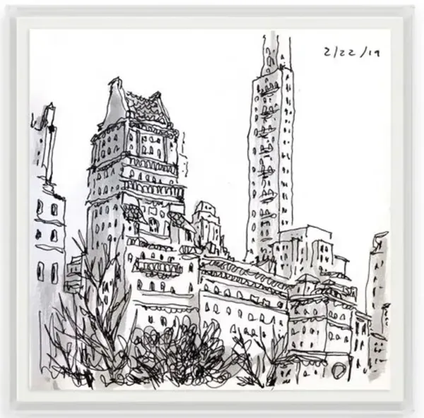 Vikki Chu - NYC VII Painting - Blue