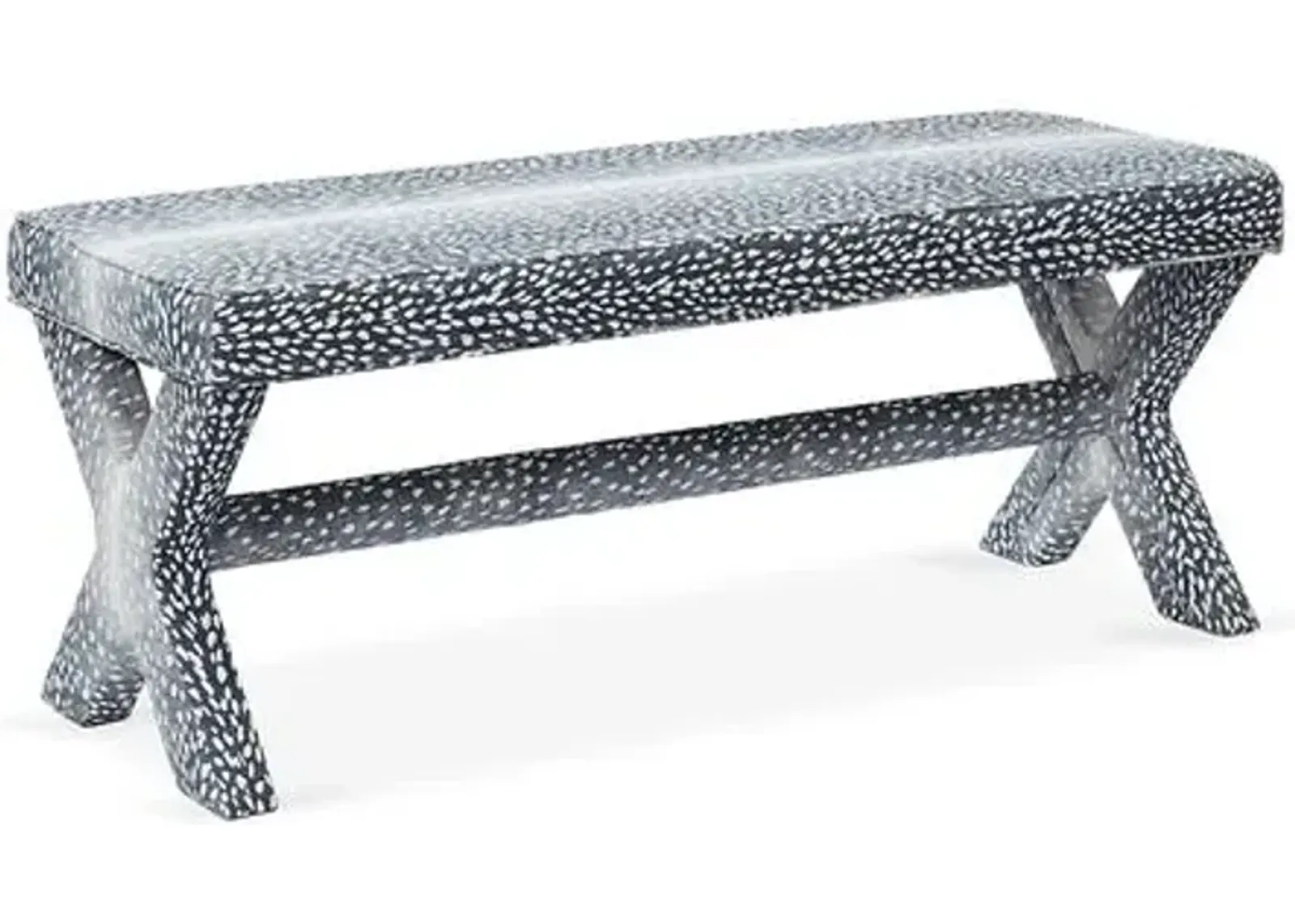 Suki Fauna Bench - Blue - Miles Talbott - Handcrafted