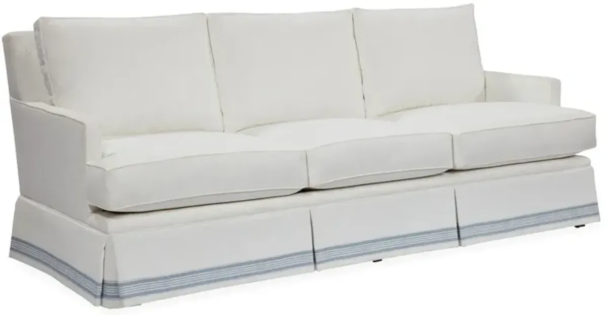 Bloomfield 3-Seat Skirted Sofa, Ivory