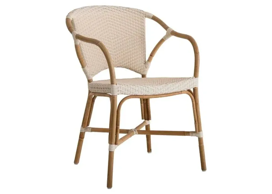 Valerie Rattan Armchair - Natural - Sika Design - Ivory