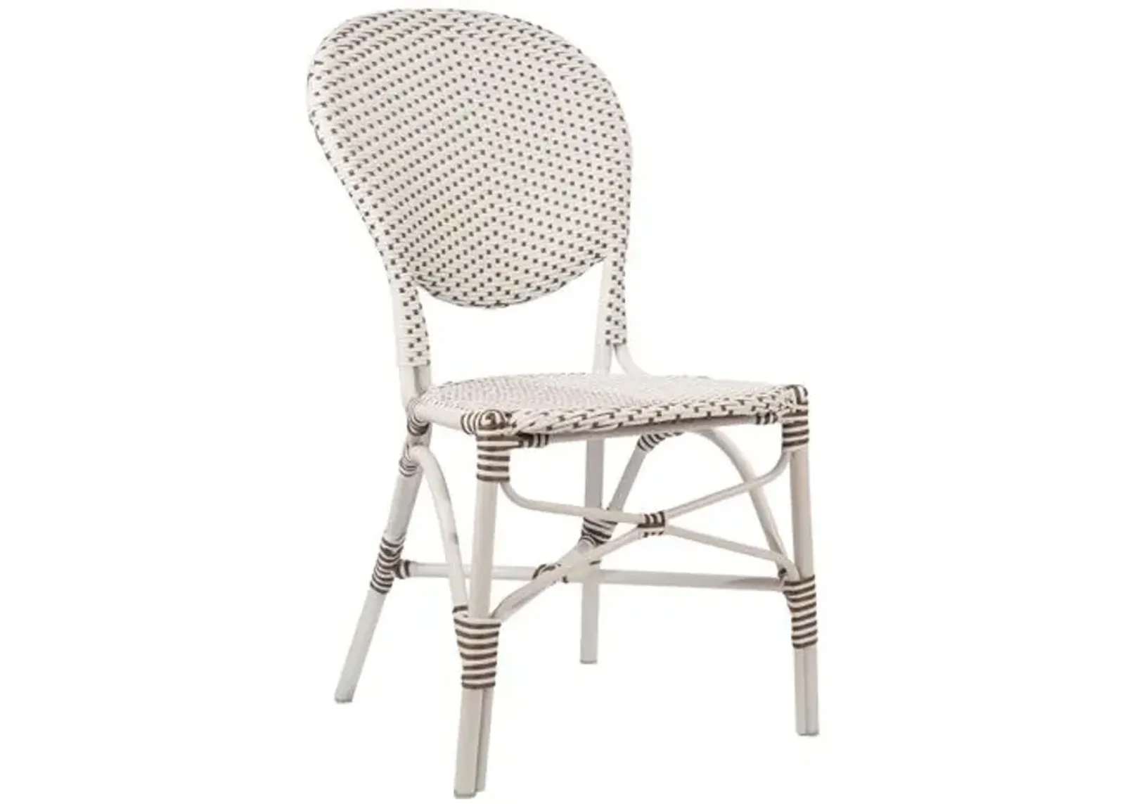 Isabell Outdoor Side Chair - White/Cappuccino - Sika Design