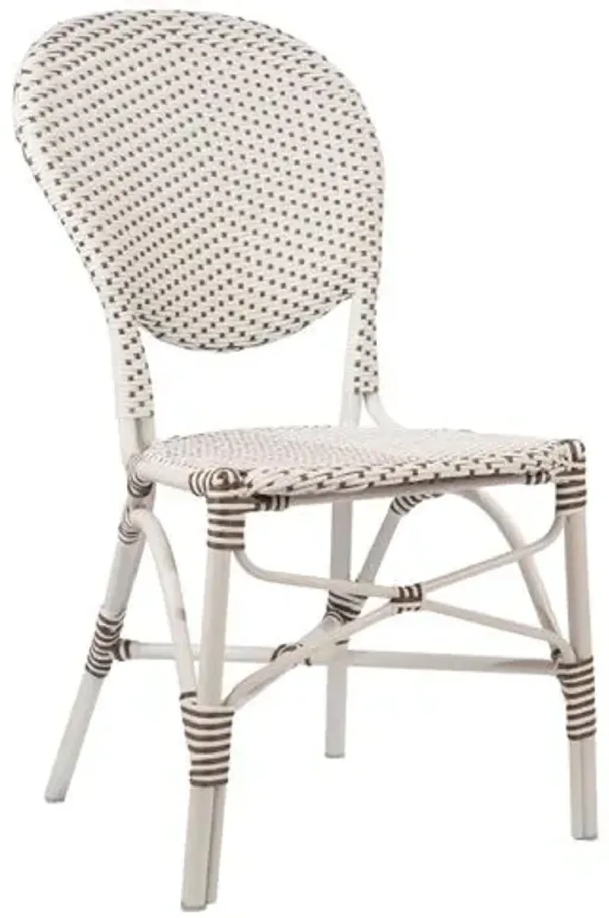 Isabell Outdoor Side Chair - White/Cappuccino - Sika Design