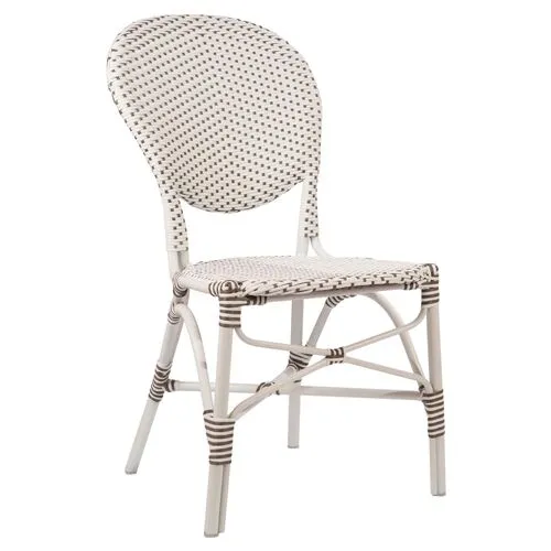 Isabell Outdoor Side Chair - White/Cappuccino - Sika Design