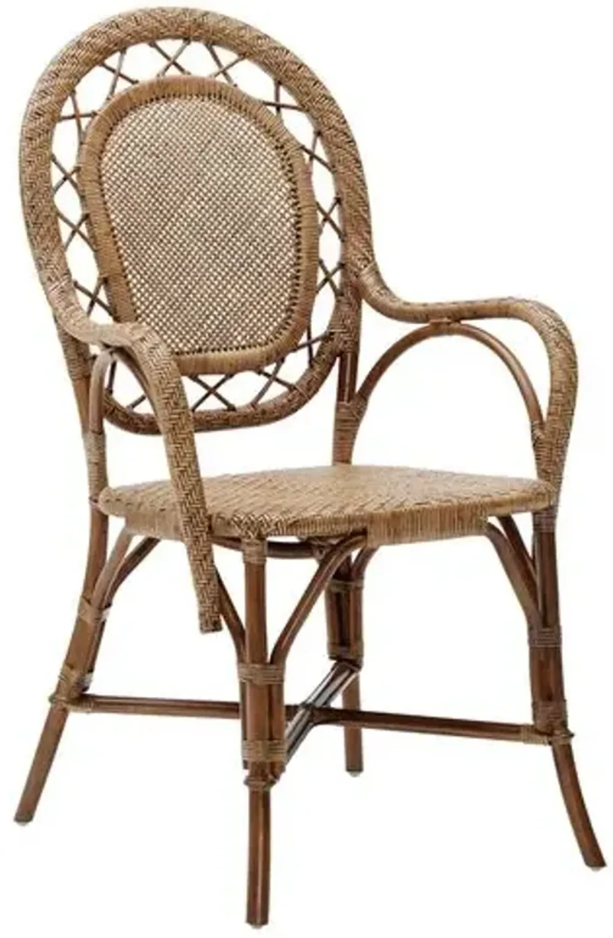 Romantica Rattan Arm Chair - Antique Brown - Sika Design