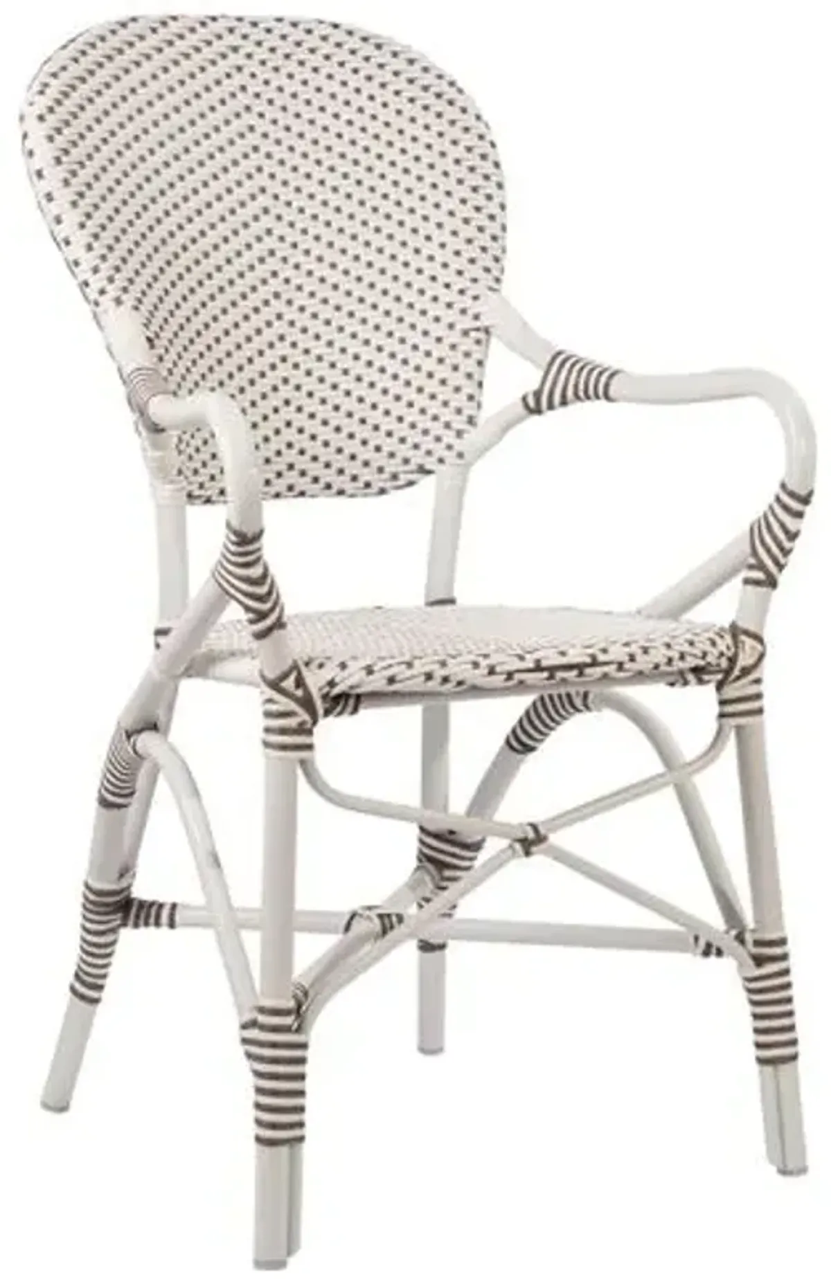 Isabell Outdoor Armchair - White/Cappuccino - Sika Design