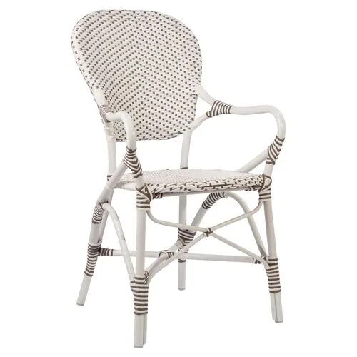 Isabell Outdoor Armchair - White/Cappuccino - Sika Design