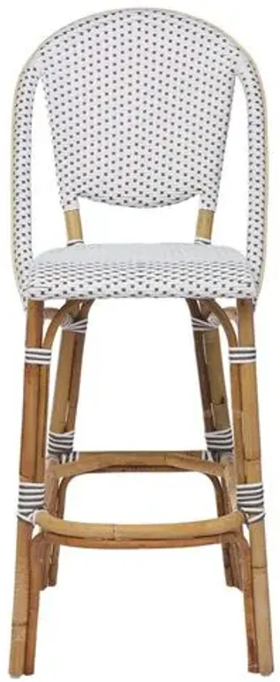 Sofie Rattan Barstool - Natural - Sika Design - Handcrafted - White