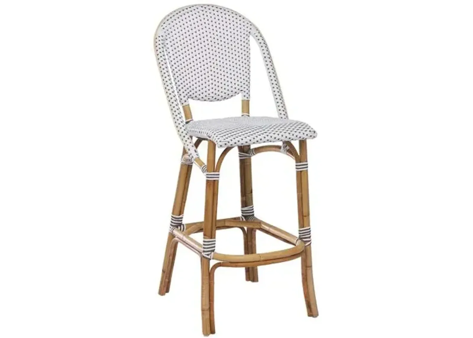 Sofie Rattan Barstool - Natural - Sika Design - Handcrafted - White