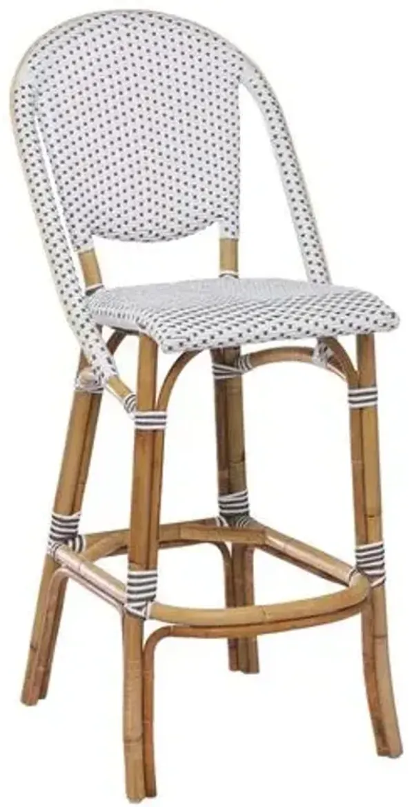 Sofie Rattan Barstool - Natural - Sika Design - Handcrafted - White
