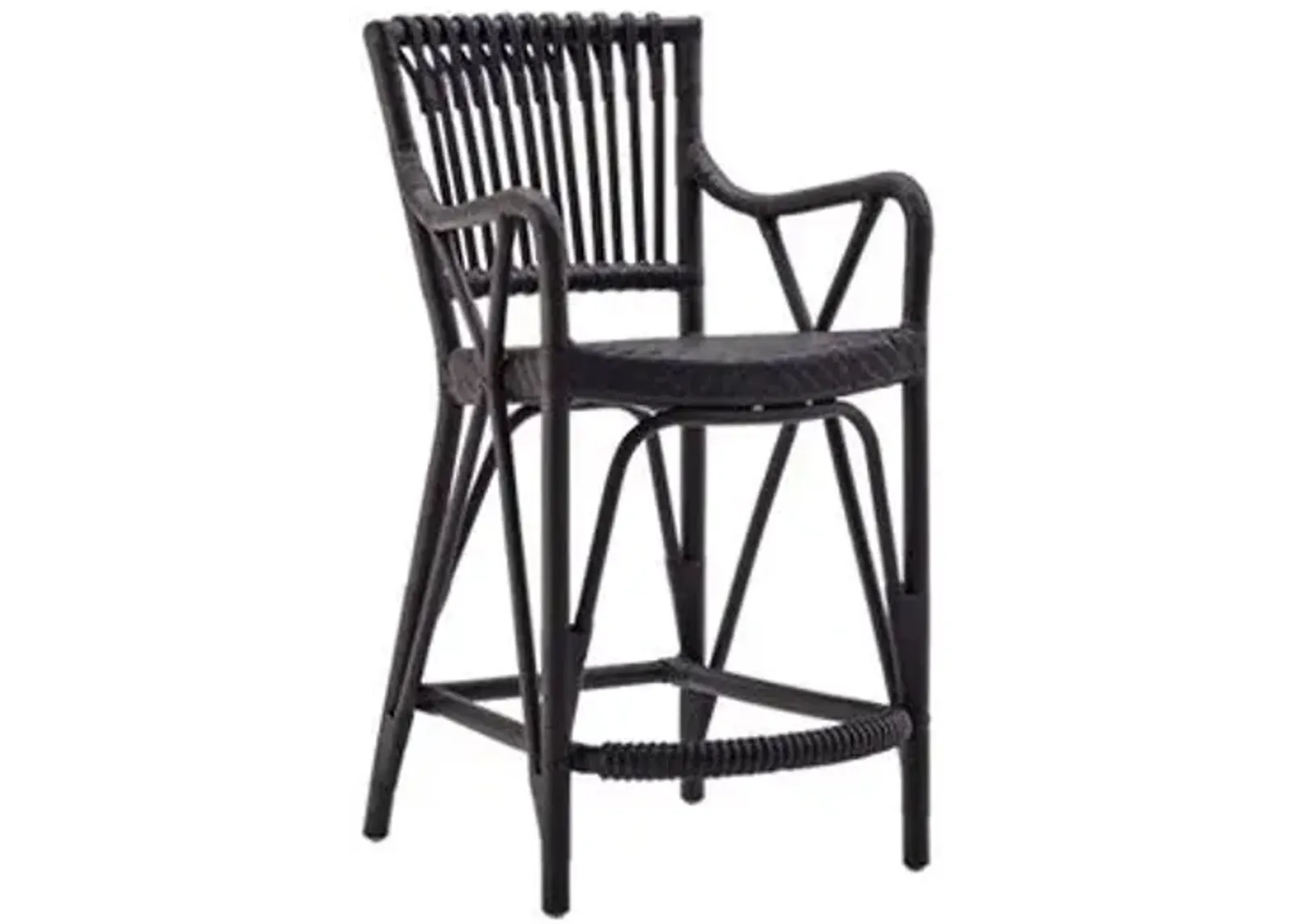 Blues Counter Stool - Black - Sika Design