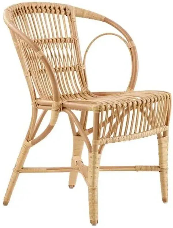 Wengler Rattan Accent/Dining Chair - Polished Natural - Sika Design - Beige