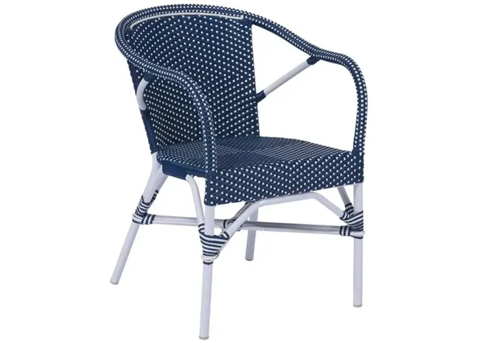 Madeleine Outdoor Dining Chair - Navy/White - Sika Design - Blue