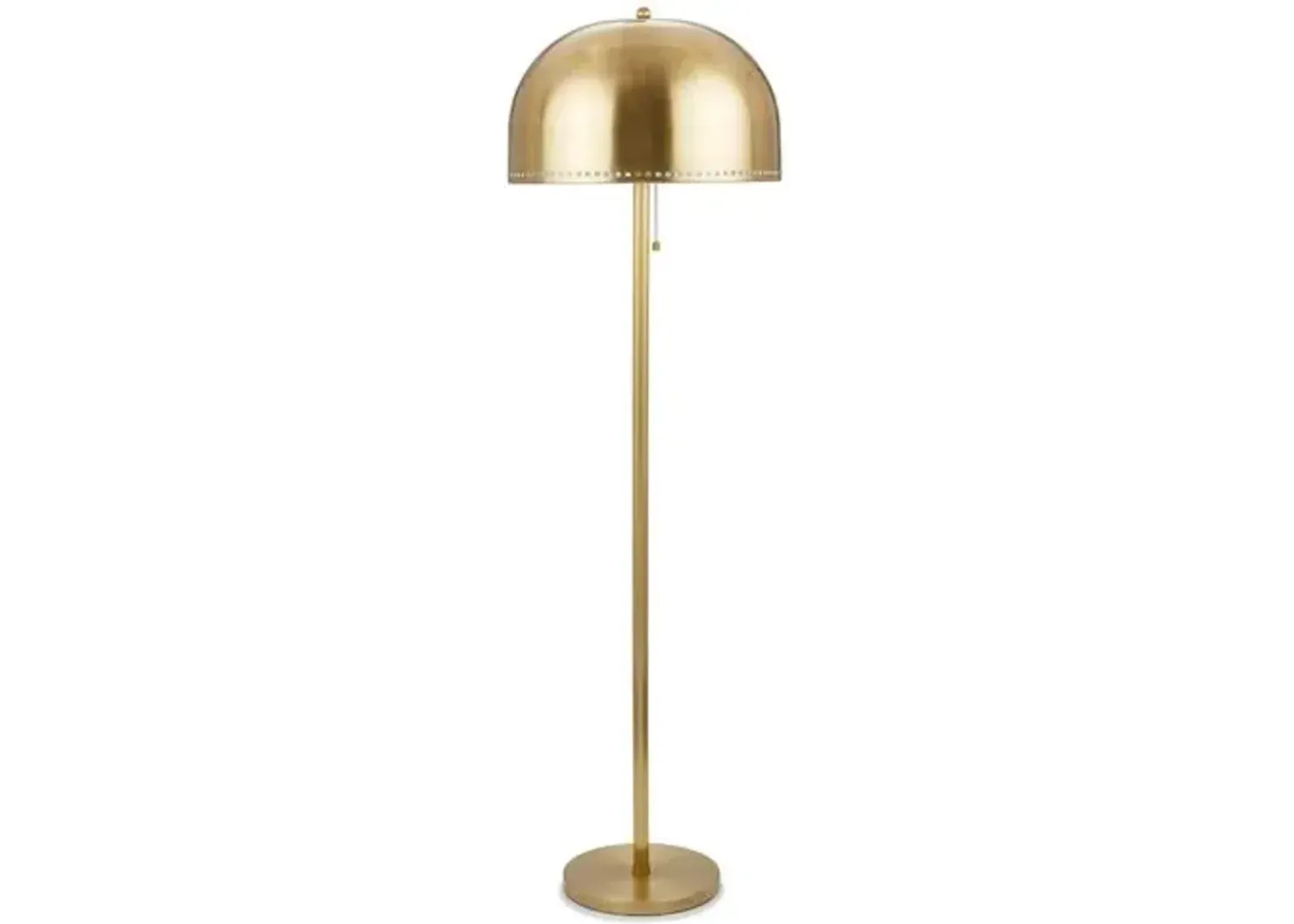 Visual Comfort - Theo Dome Floor Lamp - Polished Brass