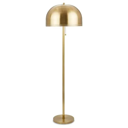 Visual Comfort - Theo Dome Floor Lamp - Polished Brass