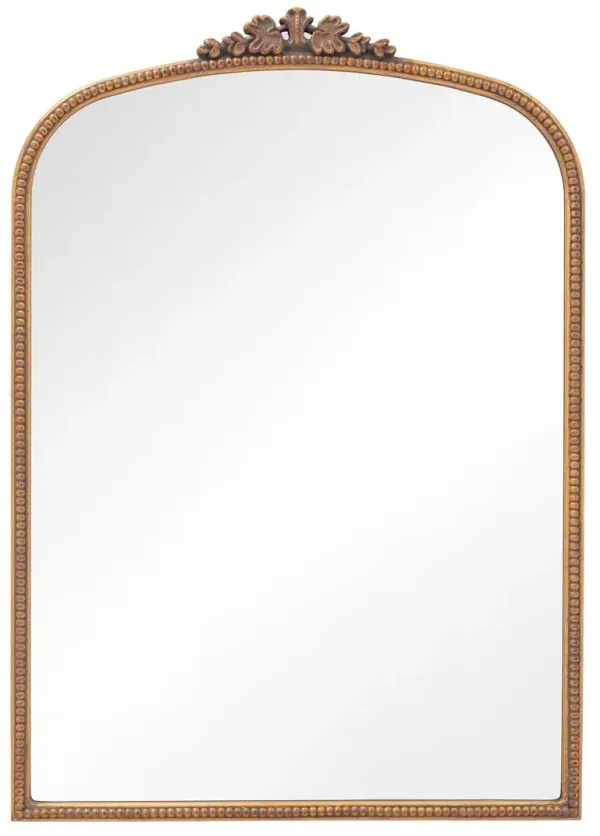 Bridgitte Ornate Wall Mirror, Antiqued Gold