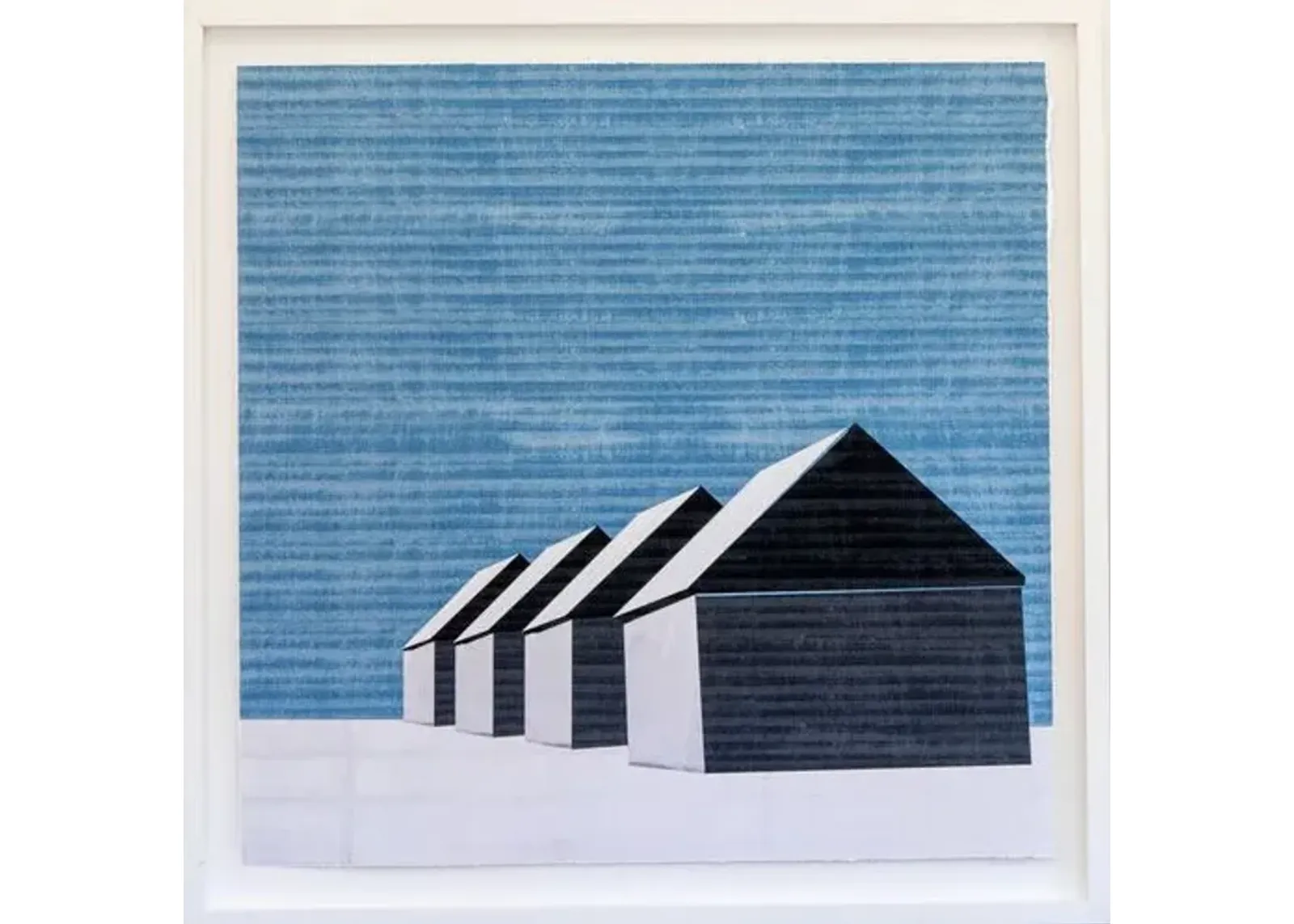 Dawn Wolfe - Barns in the Snow - Dawn Wolfe Design - White